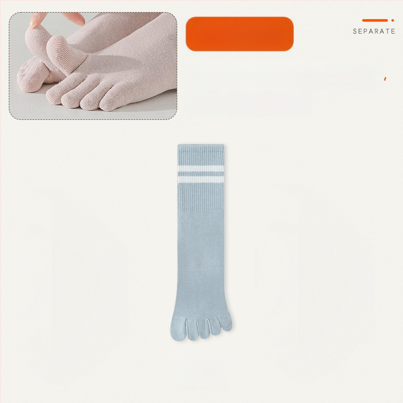 Penkių pirštų kojinės, vaikiškos kojinės iki pirštų vidurio, pavasarinės ir rudens medvilninės kojinės, madingos ilgomis pirštais sportinės neslystančios žieminės moteriškos kojinės