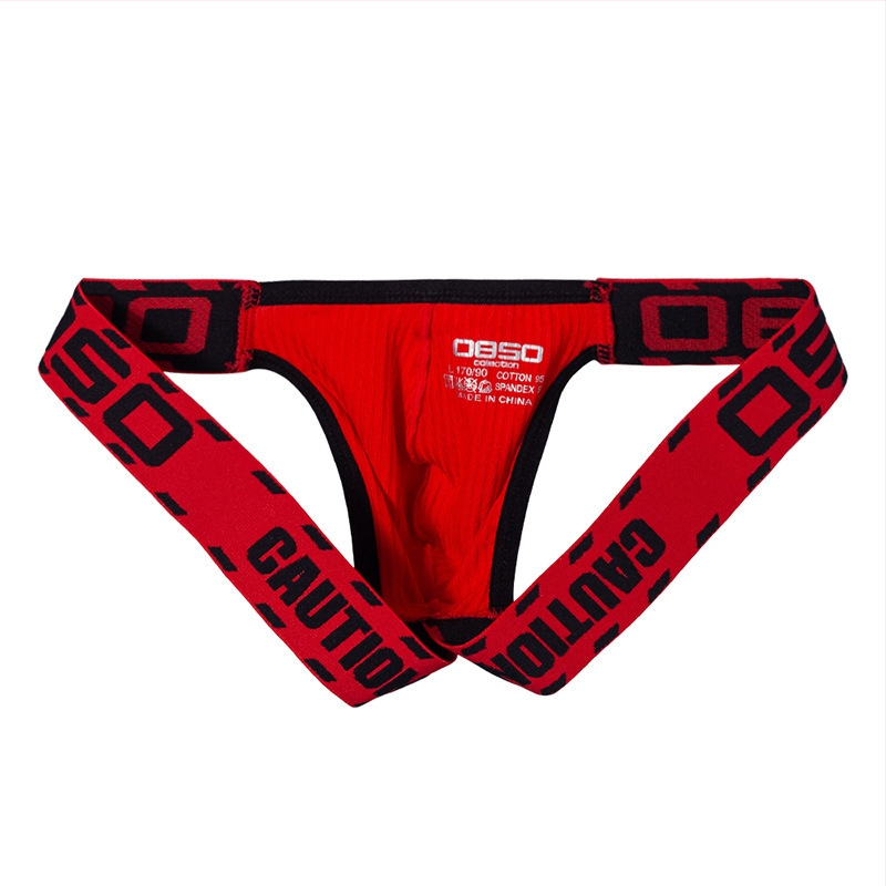 0850 vyriški apatiniai be diržo, dvigubi stringai, seksualūs vyriški stringai, seksualūs itin žemo juosmens medvilniniai vyriški apatiniai BS3202