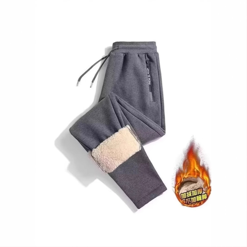 Winter Plus Fertilizer Extra Large Zimske hlače s flis podstavom Muške debele tople hlače Ležerne hlače Muške zimske baršunaste hlače