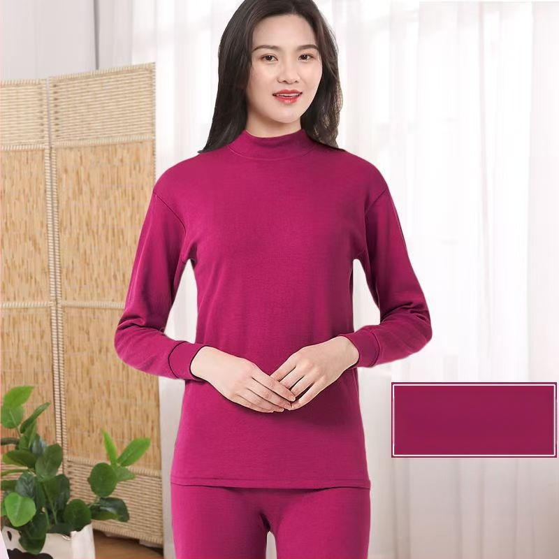 Rudens ir žiemos vyriškas grynos medvilnės termo apatinių komplektas, moteriški termo apatiniai, medvilninis megztinis, trikotažas, sutankintas šilumai