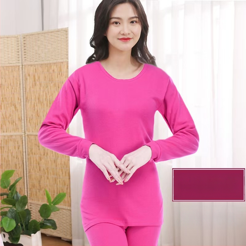 Rudens ir žiemos vyriškas grynos medvilnės termo apatinių komplektas, moteriški termo apatiniai, medvilninis megztinis, trikotažas, sutankintas šilumai