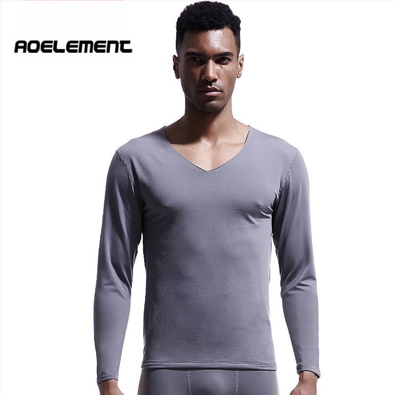 Meeste õmblusteta termopesu, V-kaelusega, talvine, kitsas, fliisvoodriga, tihe õhuke alussärk, sügisriiete puuvillane kampsun