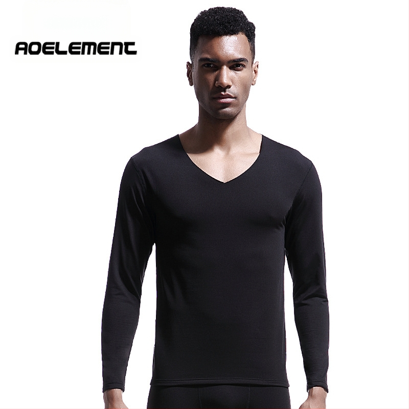 Meeste õmblusteta termopesu, V-kaelusega, talvine, kitsas, fliisvoodriga, tihe õhuke alussärk, sügisriiete puuvillane kampsun