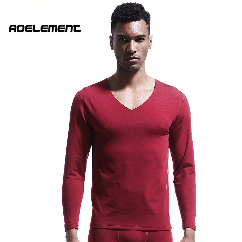 Meeste õmblusteta termopesu, V-kaelusega, talvine, kitsas, fliisvoodriga, tihe õhuke alussärk, sügisriiete puuvillane kampsun