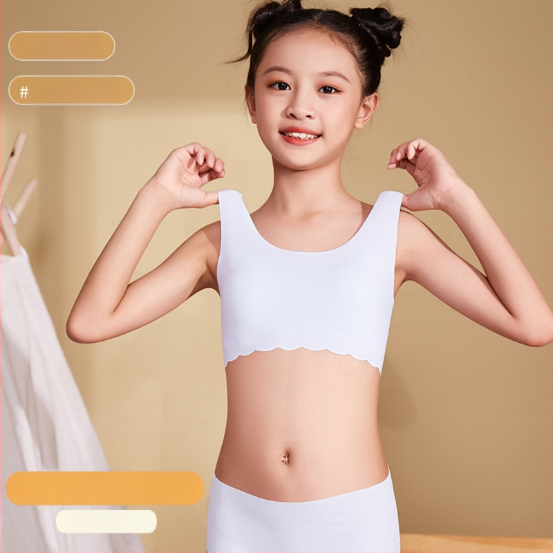 Arendav tüdrukute aluspesu õpilasrinnahoidja, sobib 8-16-aastastele, ketikvaliteediga modaalkangast pehmendav kangas