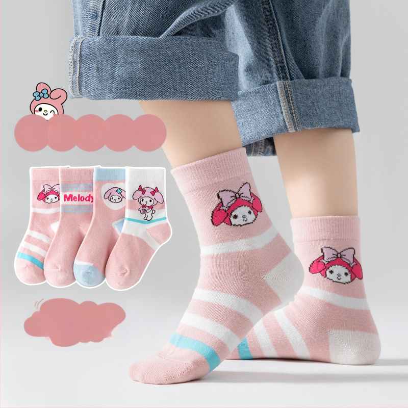 Șosete pentru copii, primăvară, stil nou, șosete pentru băieți, șosete cu desene animate și fete, șosete cu cinnamoroll, șosete pentru băieți, șosete până la jumătatea gambei, șosete pentru bebeluși