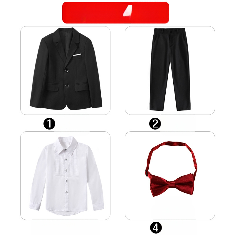 Costum pentru copii, costum de pian cu flori, rochie de spectacol pentru băieți mari, haină britanică, costum de băiat