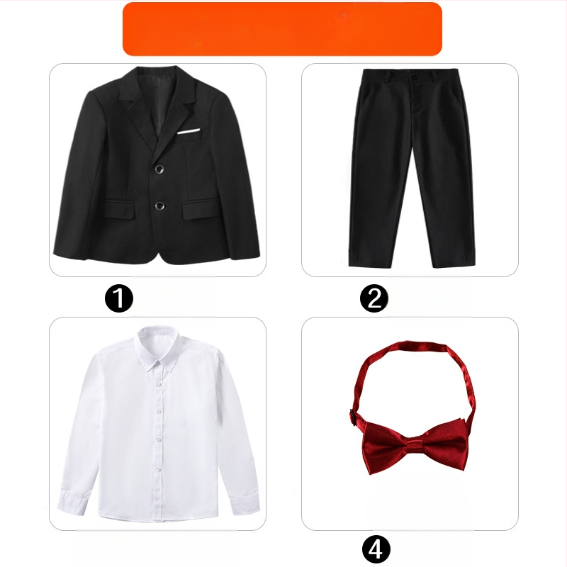 Costum pentru copii, costum de pian cu flori, rochie de spectacol pentru băieți mari, haină britanică, costum de băiat