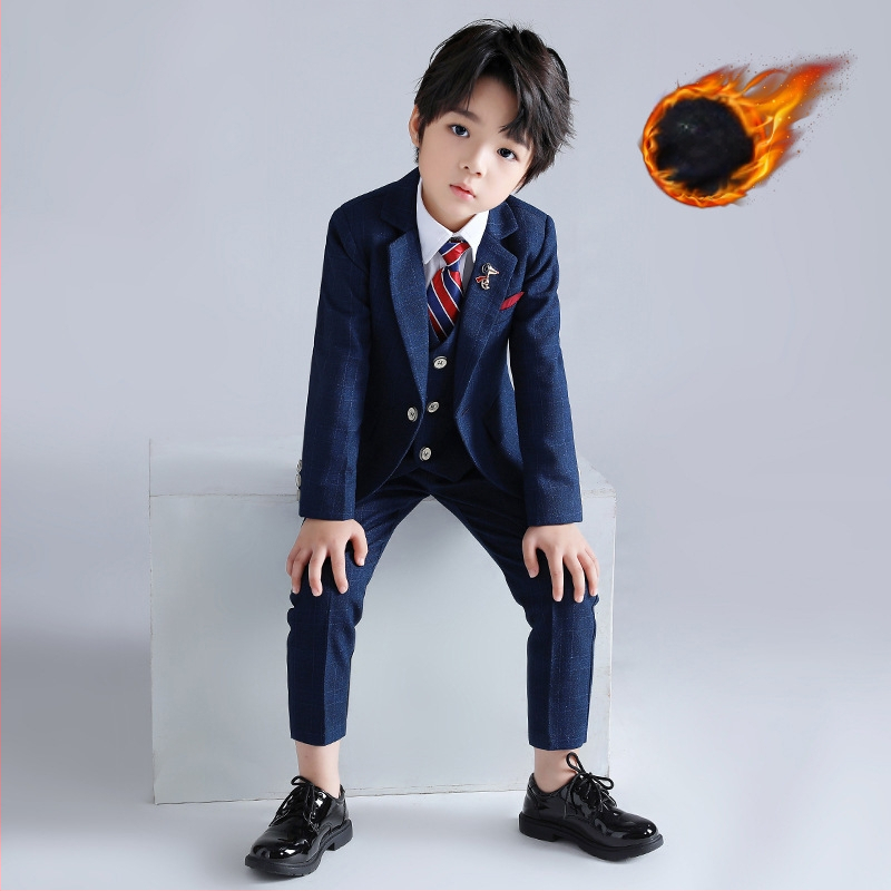 Jesenski i zimski set haljina za dječake 2022., lijepi karirani dječji set malih dimenzija, stilska haljina za bebe za jednu godinu