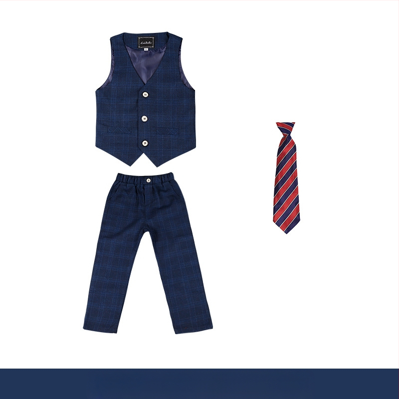 Jesenski i zimski set haljina za dječake 2022., lijepi karirani dječji set malih dimenzija, stilska haljina za bebe za jednu godinu