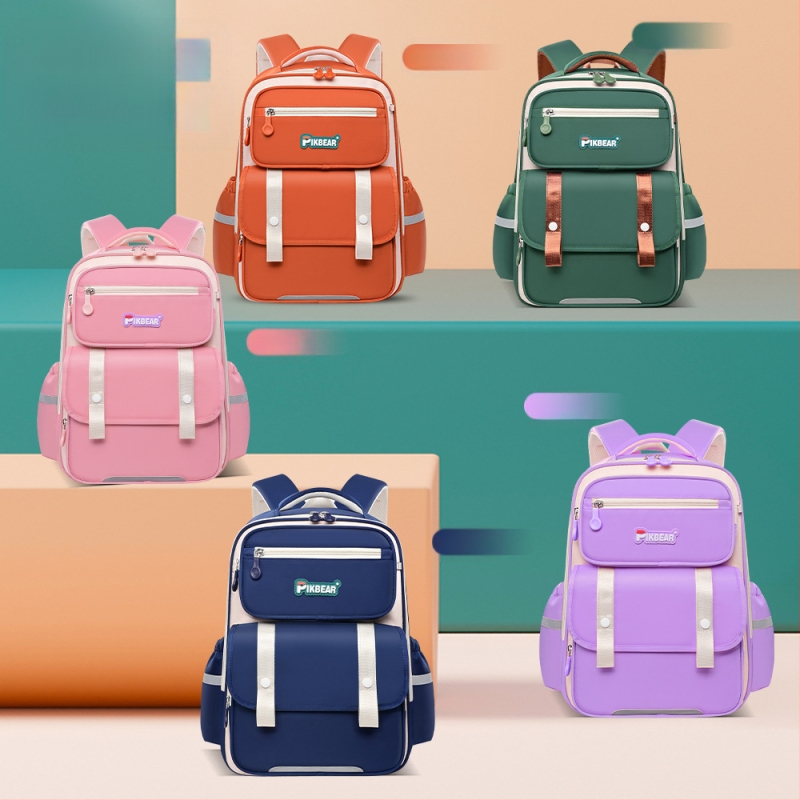 Nou ghiozdan școlar primar Yunduo Kidsren, ghiozdan școlar multi-compartiment pentru băieți și fete, clasa 3-6, reducerea poverii