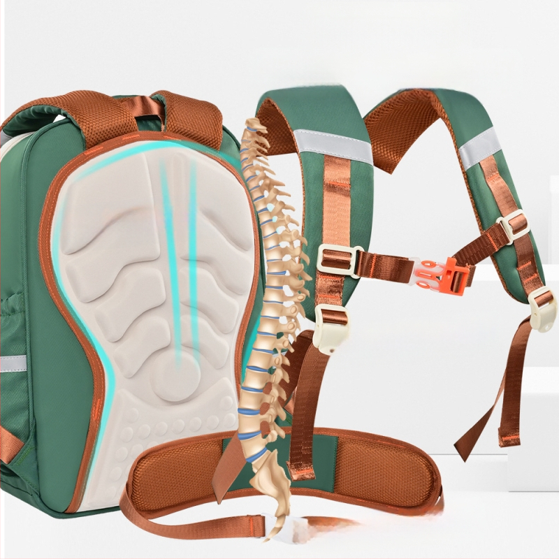 Nou ghiozdan școlar primar Yunduo Kidsren, ghiozdan școlar multi-compartiment pentru băieți și fete, clasa 3-6, reducerea poverii