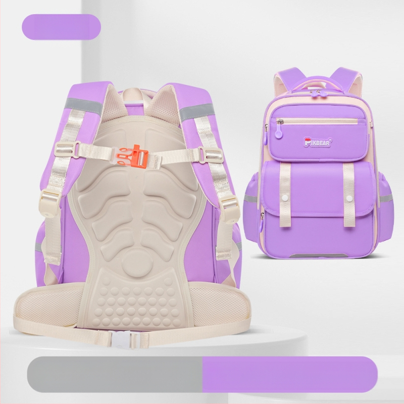 Nou ghiozdan școlar primar Yunduo Kidsren, ghiozdan școlar multi-compartiment pentru băieți și fete, clasa 3-6, reducerea poverii