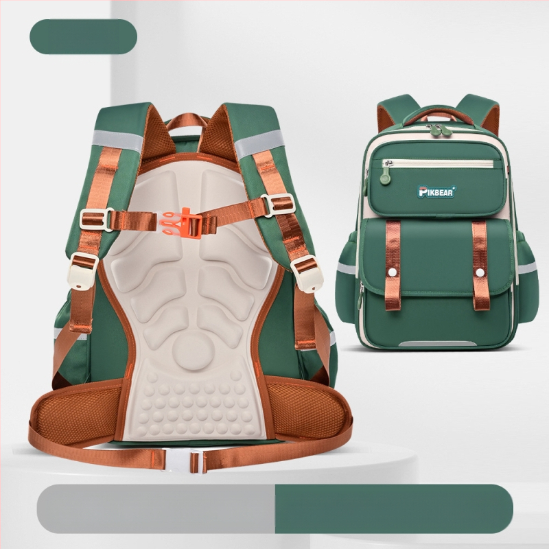 Nou ghiozdan școlar primar Yunduo Kidsren, ghiozdan școlar multi-compartiment pentru băieți și fete, clasa 3-6, reducerea poverii