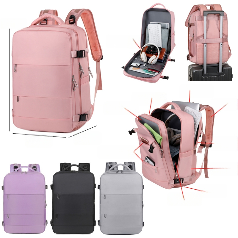 Rucsac transfrontalier pentru fete, capacitate mare, multifuncțional, separare uscată și umedă, depozit de încălțăminte pentru călătorii pe distanțe scurte, rucsac hidrofug