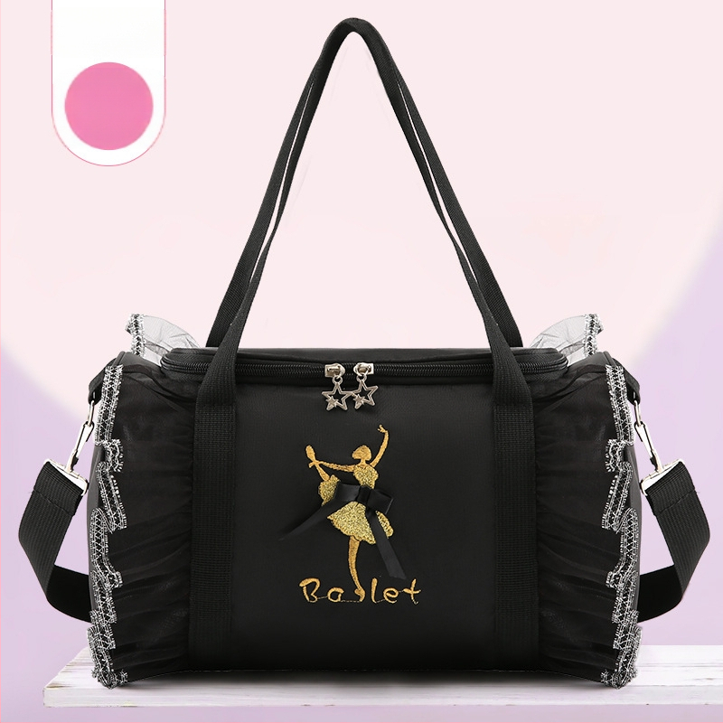 Vaikiška šokių kuprinė „Dance Bag“, didelės talpos moteriškas šokių drabužių laikymo krepšys, šokių rankinė per petį.
