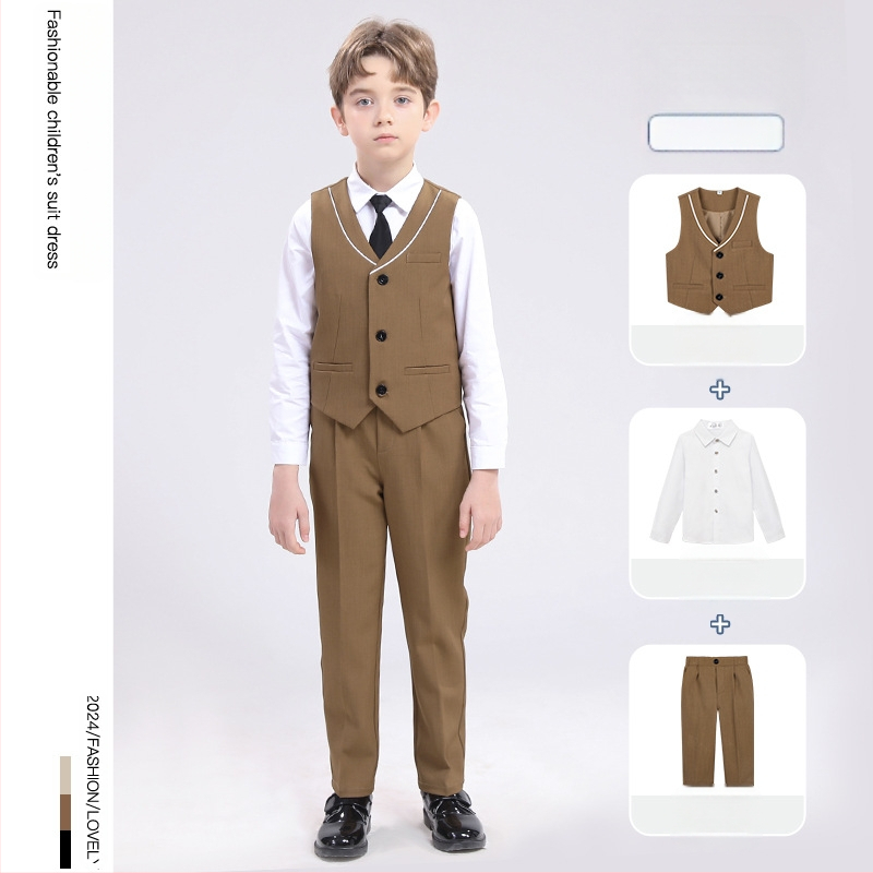 Dječji prsluk, proljetni britanski gospodin, haljina za djevojčicu s cvijećem, zgodan dječak, kostim za klavir, domaćina aktivnosti