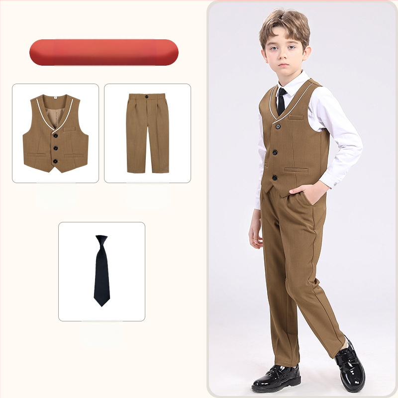 Dječji prsluk, proljetni britanski gospodin, haljina za djevojčicu s cvijećem, zgodan dječak, kostim za klavir, domaćina aktivnosti