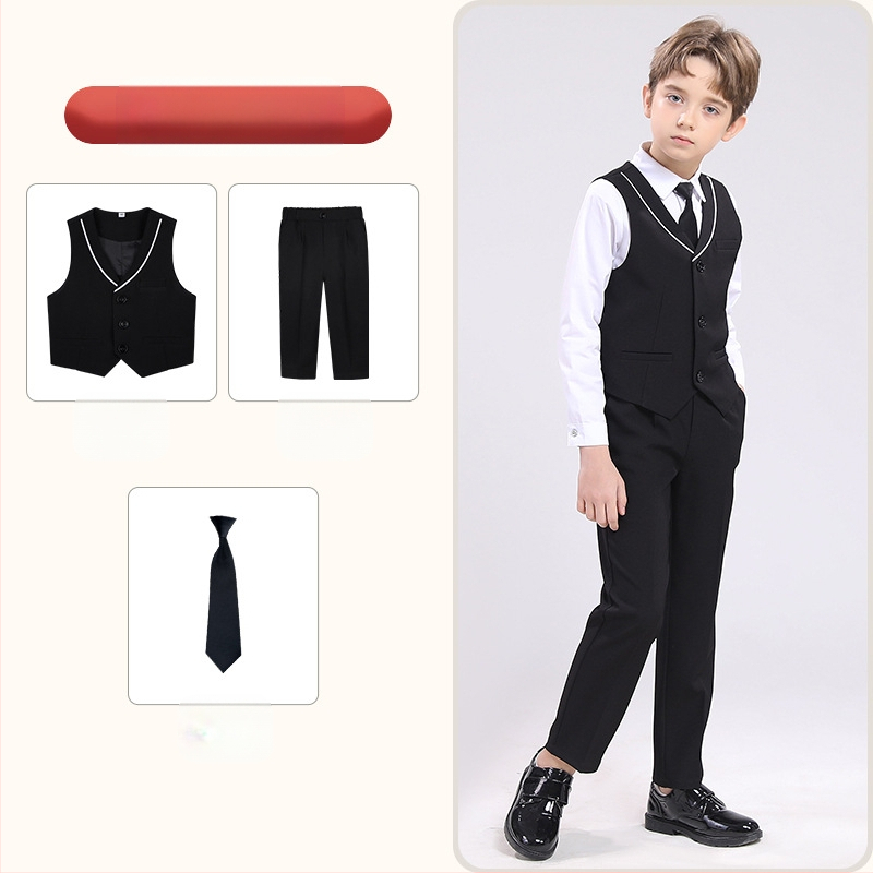 Dječji prsluk, proljetni britanski gospodin, haljina za djevojčicu s cvijećem, zgodan dječak, kostim za klavir, domaćina aktivnosti