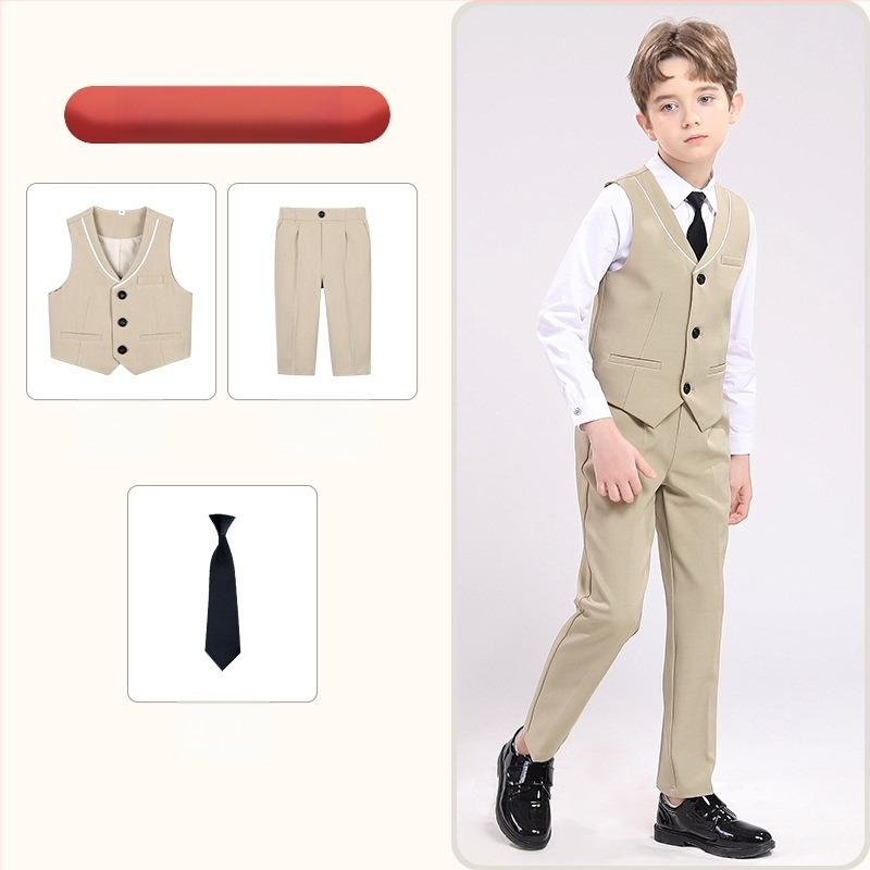 Dječji prsluk, proljetni britanski gospodin, haljina za djevojčicu s cvijećem, zgodan dječak, kostim za klavir, domaćina aktivnosti