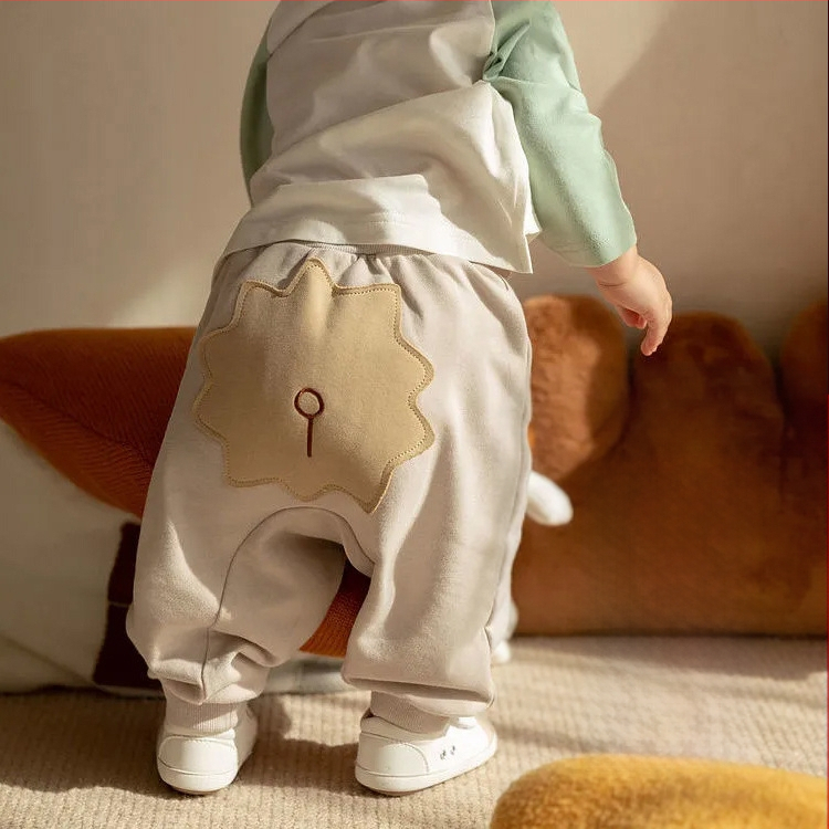Dječje proljetne i jesenske hlače, pamučne velike hlače za dječake i djevojčice, mekane dječje debele hlače, vanjska odjeća, slatki crtani film
