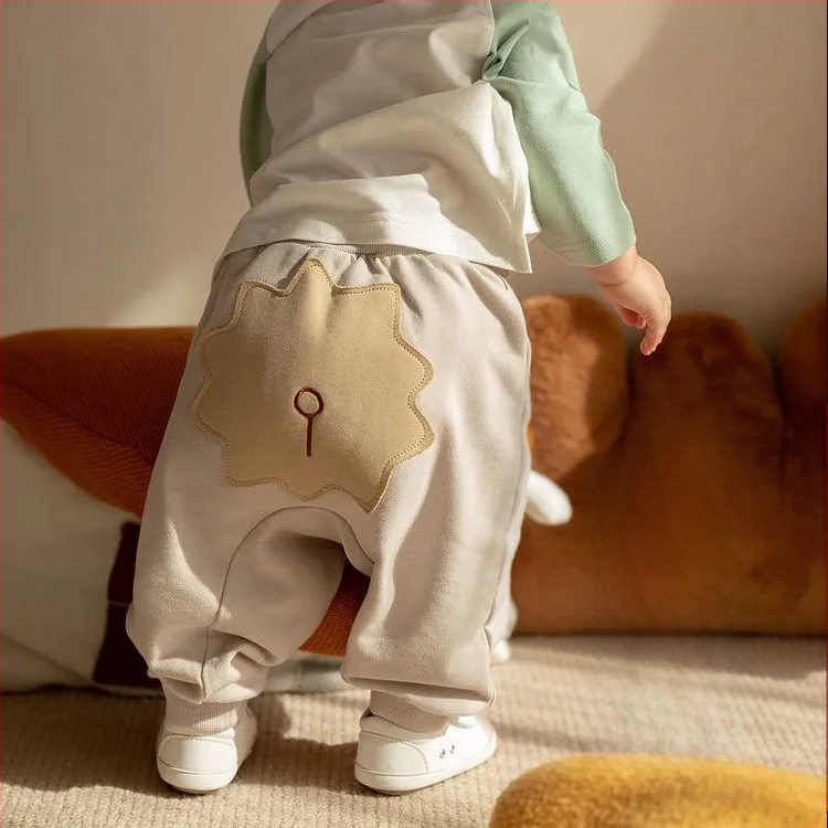 Dječje proljetne i jesenske hlače, pamučne velike hlače za dječake i djevojčice, mekane dječje debele hlače, vanjska odjeća, slatki crtani film