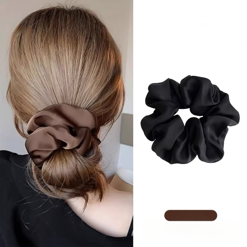 Išplėstinė nuojauta ~ Paprasta atlasinė storosios žarnos plaukų kilpa iš riebios žarnos kilpos plaukų virvė prancūziška storosios žarnos kilpos atlasinė plaukų virvė moteriški galvos apdangalai