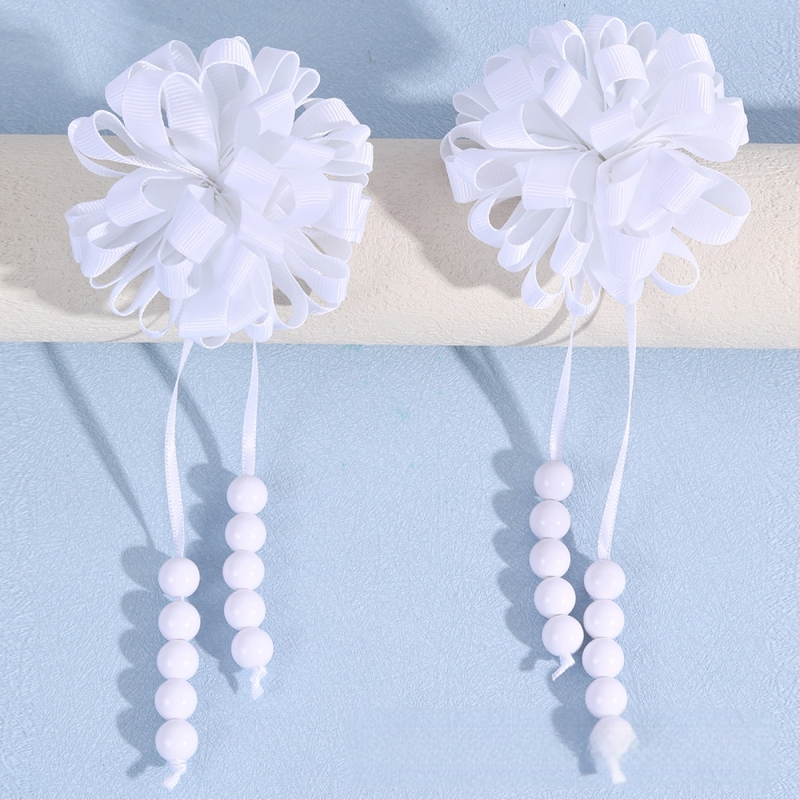 Határokon átnyúló robbanások lányoknak aranyos göndör gombóc bojtos hajcsattal színes buborék virág bordás hajvirág hajcsat