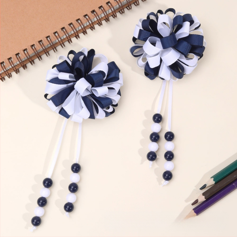 Határokon átnyúló robbanások lányoknak aranyos göndör gombóc bojtos hajcsattal színes buborék virág bordás hajvirág hajcsat