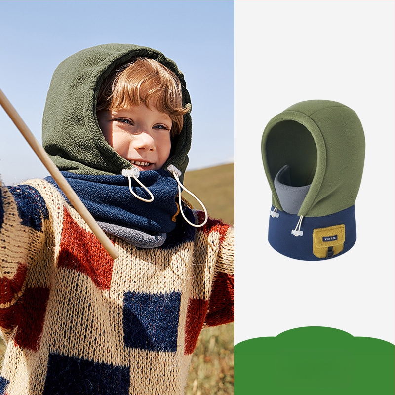 Kk Tree drăguț cald pălărie pentru copii eșarfă all-in-one mască rezistentă la vânt pentru bărbați și femei bebeluși clasa a antistatică toamna și iarna