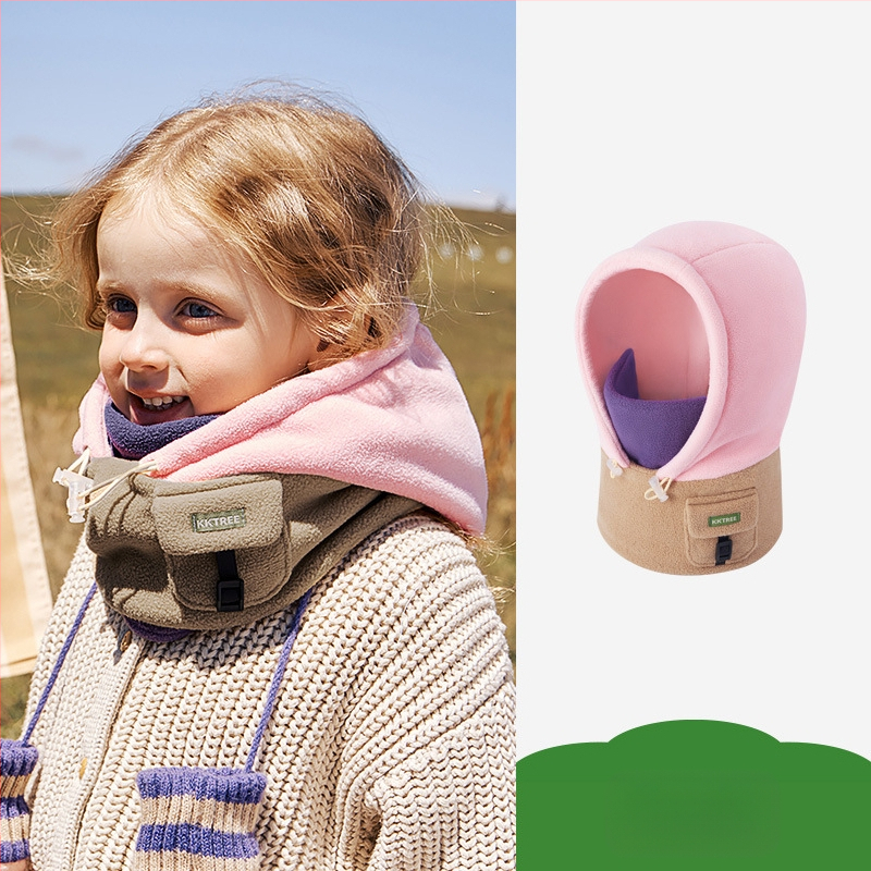 Kk Tree drăguț cald pălărie pentru copii eșarfă all-in-one mască rezistentă la vânt pentru bărbați și femei bebeluși clasa a antistatică toamna și iarna