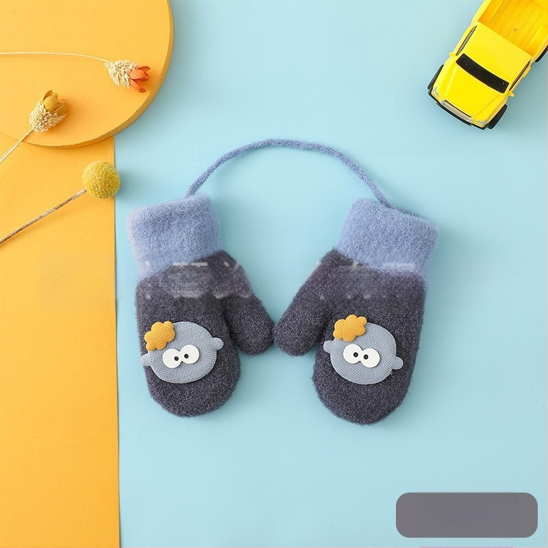 Vaikiškos pirštinės megztos pirštinės vilnonės pirštinės rudens ir žiemos šiltos pirštinės sustorintos didmeninė prekyba