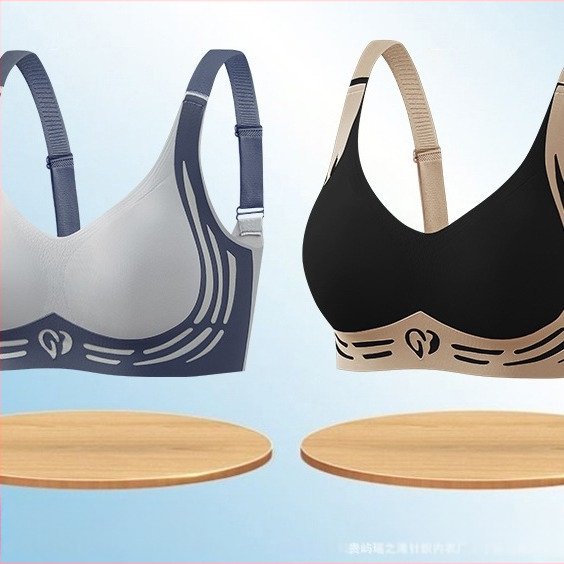 Διασυνοριακό εξωτερικό εμπόριο αξεσουάρ για μεγάλα μεγέθη, εσώρουχα με απαλή στήριξη, μικρό στήθος, σουτιέν με σταθερό cup, αντικραδασμικό, αντιολισθητικό, για τρέξιμο