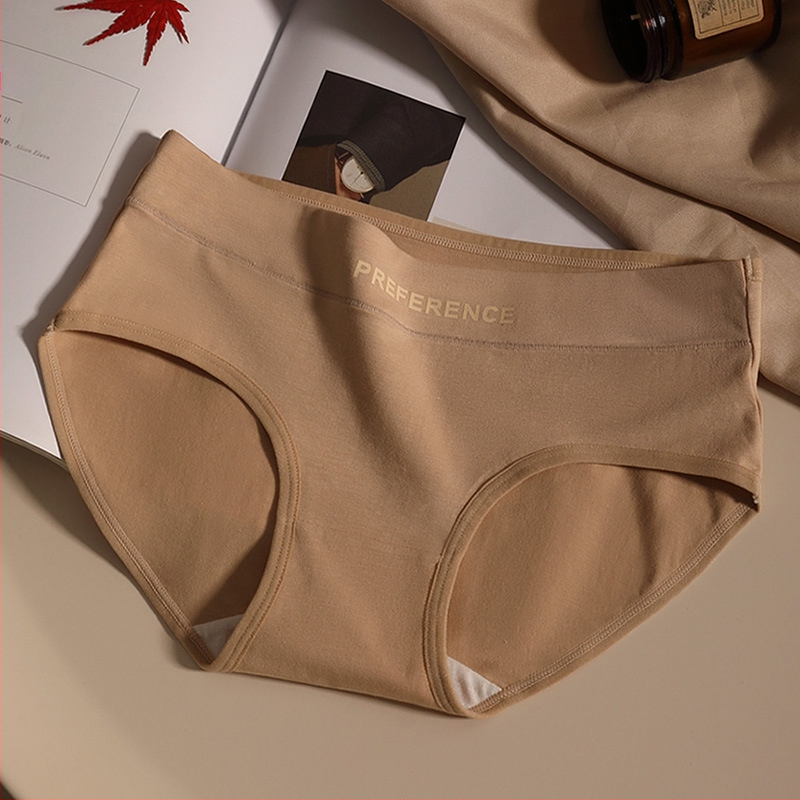 Naiste aluspesu puhtast puuvillast keskmise vöökohaga kolmnurksed lühikesed püksid Rad Sport stiilis puuvillast hingavad tüdrukute sügis- ja talvepesu puhtast puuvillast jalgevahega