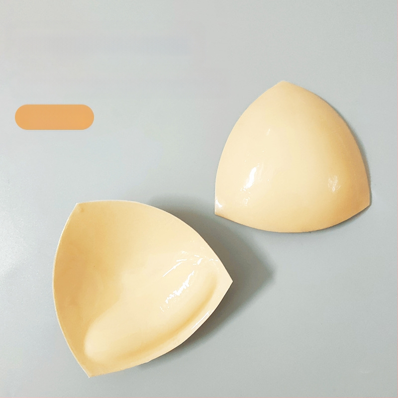 Kolmnurkse sisestusega silikoonist rinnakleebised naistele, paksendatud käsnapadi, ujumistrikoo, bikiinid, aluspesu, surutav isekleepuv rinnapadi