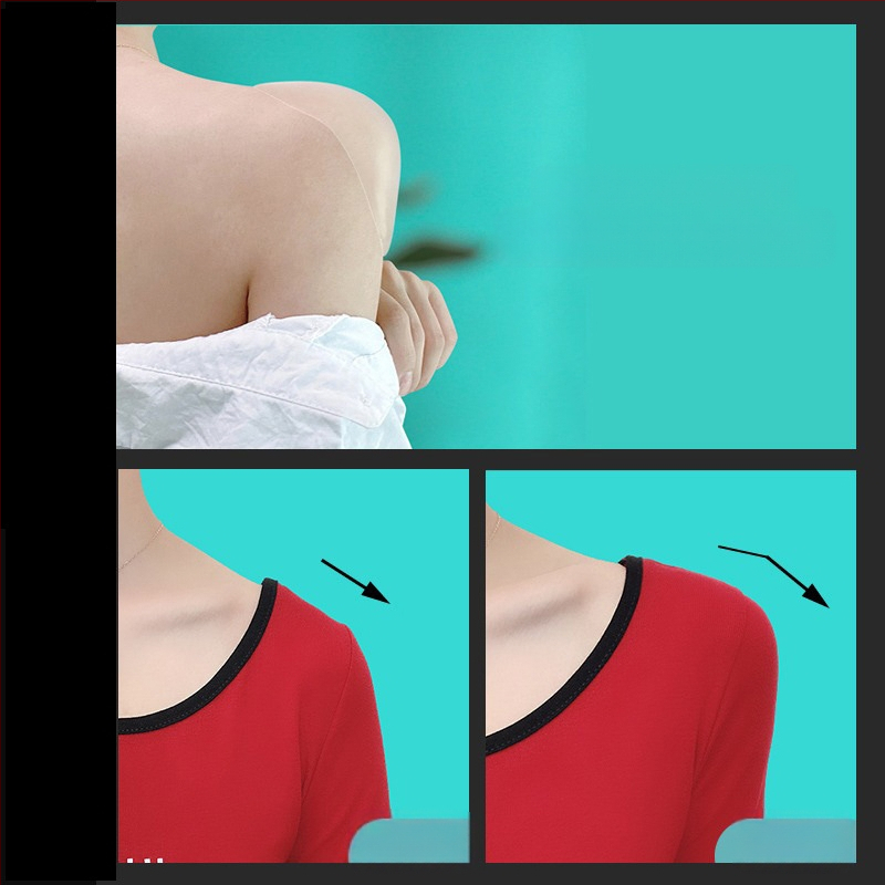 Pečių pagalvėlės artefaktas stačiu kampu pagamintas peties grožio peties nematomas kvėpuojantis silikoninis netikras petys permatomas kempinės neslystantis unisex pečių pagalvėlė