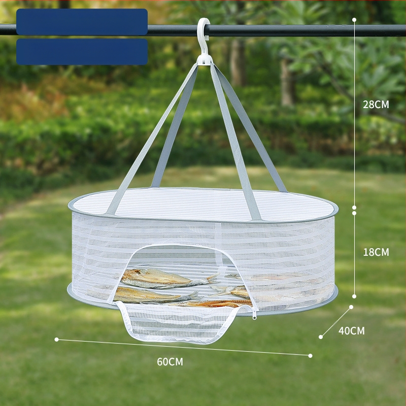 Džiovintos žuvies apsaugos nuo musių tinklas, sausų prekių tinklas, namų balkonų džiovinimo krepšelis, maisto artefaktų džiovinimo krepšelio stovas
