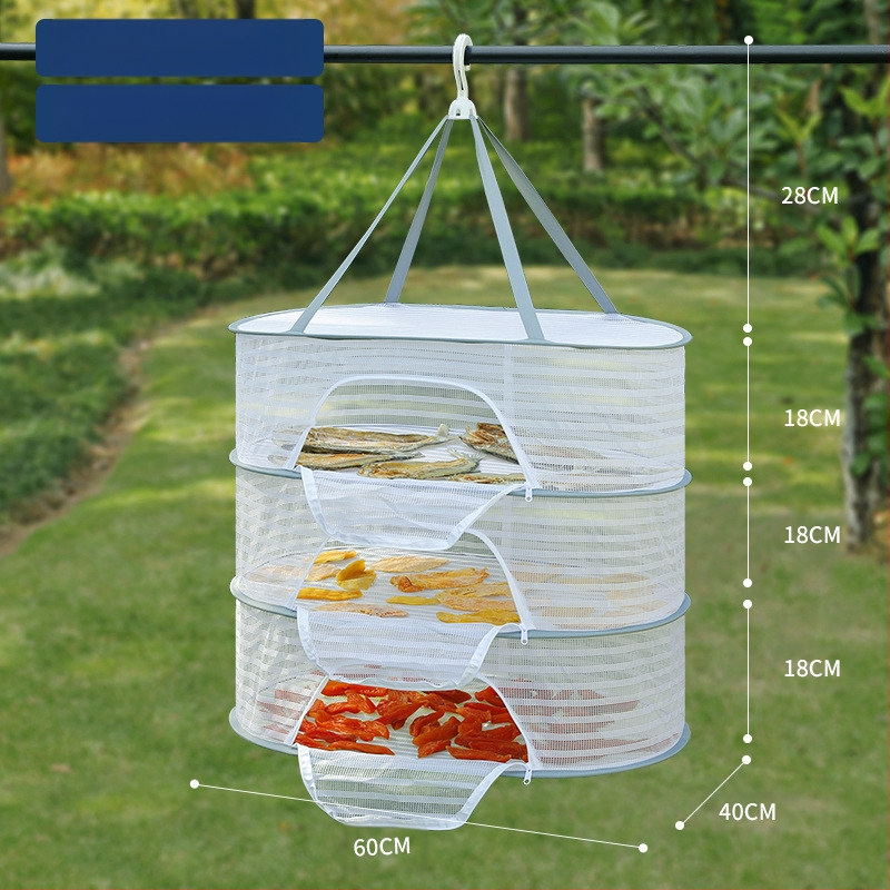 Džiovintos žuvies apsaugos nuo musių tinklas, sausų prekių tinklas, namų balkonų džiovinimo krepšelis, maisto artefaktų džiovinimo krepšelio stovas