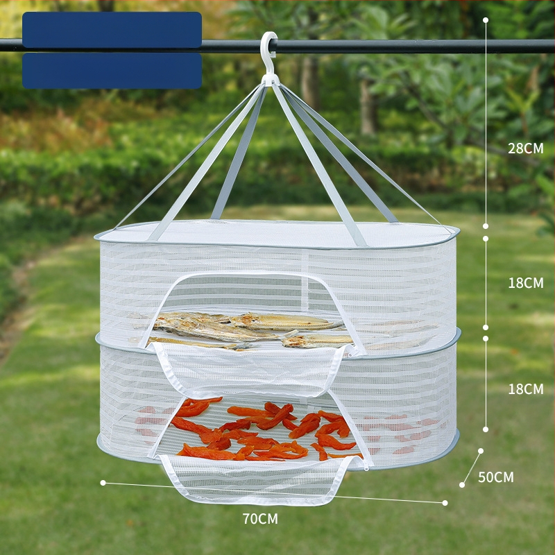 Džiovintos žuvies apsaugos nuo musių tinklas, sausų prekių tinklas, namų balkonų džiovinimo krepšelis, maisto artefaktų džiovinimo krepšelio stovas