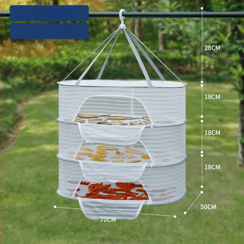 Džiovintos žuvies apsaugos nuo musių tinklas, sausų prekių tinklas, namų balkonų džiovinimo krepšelis, maisto artefaktų džiovinimo krepšelio stovas