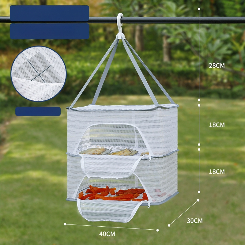 Džiovintos žuvies apsaugos nuo musių tinklas, sausų prekių tinklas, namų balkonų džiovinimo krepšelis, maisto artefaktų džiovinimo krepšelio stovas