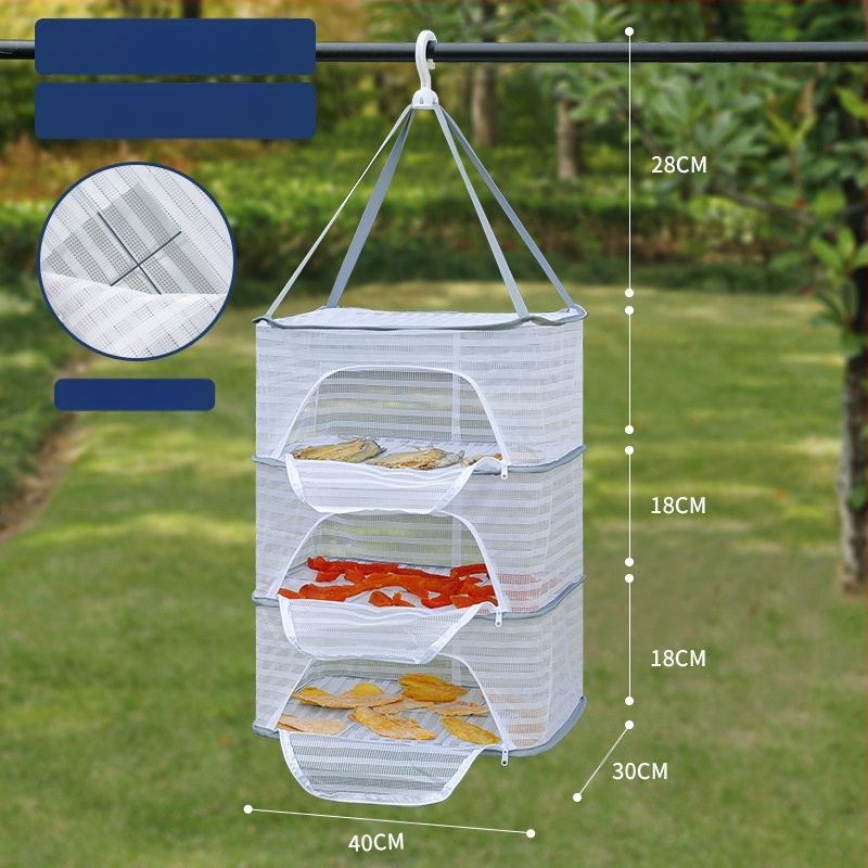 Džiovintos žuvies apsaugos nuo musių tinklas, sausų prekių tinklas, namų balkonų džiovinimo krepšelis, maisto artefaktų džiovinimo krepšelio stovas