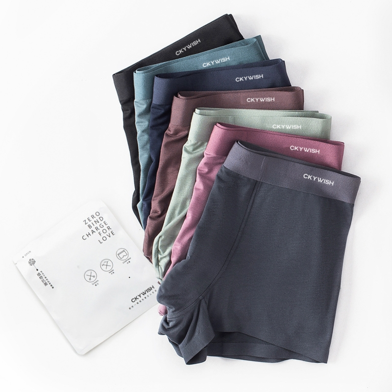Lenjerie intimă bărbătească din modal, nouă, de primăvară și de vară, en-gros, respirabilă, cu elasticitate ridicată, antibacteriană, fără sudură, boxeri de lenjerie intimă pentru băieți
