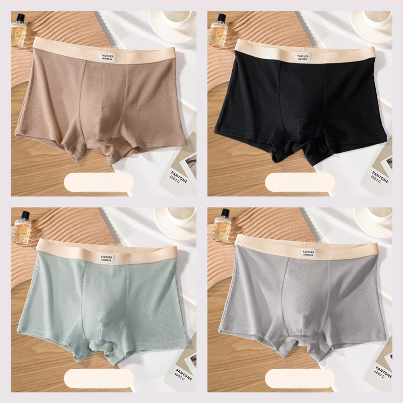 Muško donje rublje od čistog pamuka 7A, antibakterijskog konca za međunožje, srednjeg struka, brzosušeće, široke, udobne, prozračne bokserice za dječake