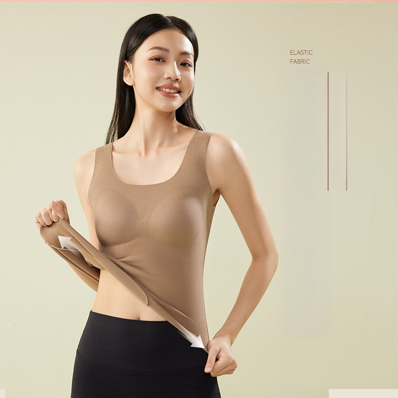 A58 sügis-talvine uus naiste jälgi mittejättev termovest rinnapadjaga, kulumiskindel rinnahoidja, ühes tükis aluspesu, sise- ja välisriietus, top