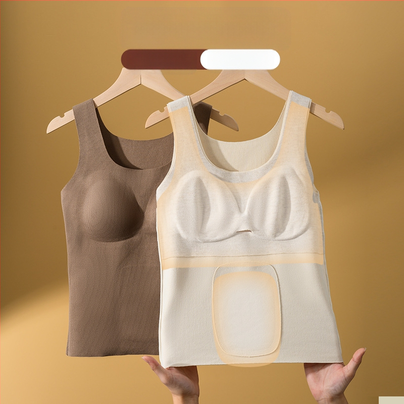 A58 sügis-talvine uus naiste jälgi mittejättev termovest rinnapadjaga, kulumiskindel rinnahoidja, ühes tükis aluspesu, sise- ja välisriietus, top