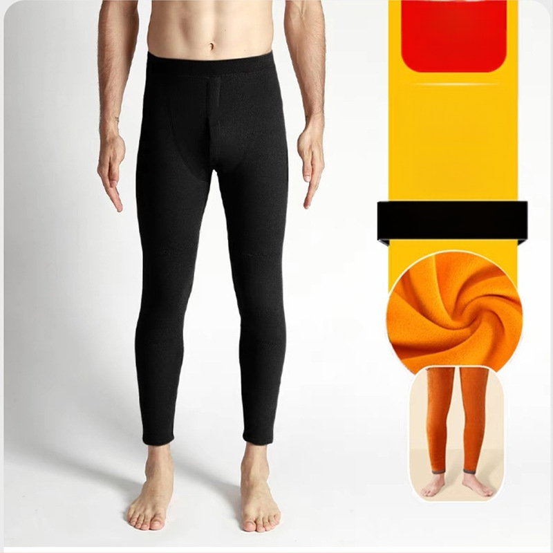 Vyriškos pastorintos šiltos kelnės Vyriškos vilnos pamušalu pastorintos medvilninės vilnos kelnės Thunderpants rudens kelnės Vyriškos plius dydžio kelnės su pamušalu Žieminės kelnės
