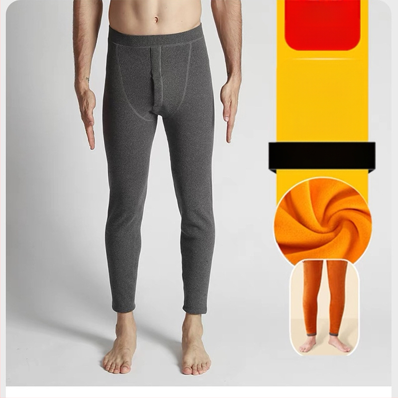 Vyriškos pastorintos šiltos kelnės Vyriškos vilnos pamušalu pastorintos medvilninės vilnos kelnės Thunderpants rudens kelnės Vyriškos plius dydžio kelnės su pamušalu Žieminės kelnės