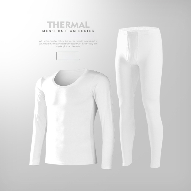 Vyriški modaliniai termo apatiniai komplektas, ploni rudens drabužiai ir kelnės, vyriški, prigludę, jaunimo, vientisos spalvos, itin ploni.