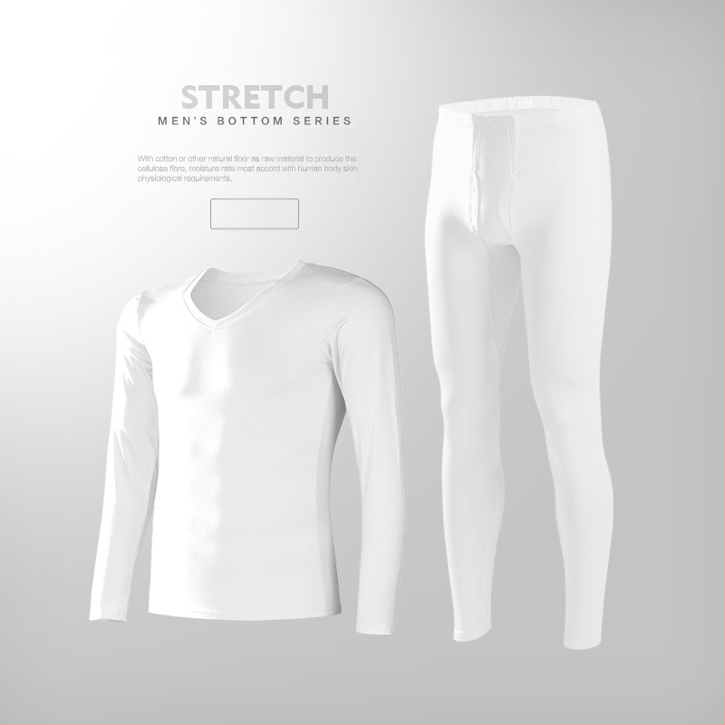 Vyriški modaliniai termo apatiniai komplektas, ploni rudens drabužiai ir kelnės, vyriški, prigludę, jaunimo, vientisos spalvos, itin ploni.